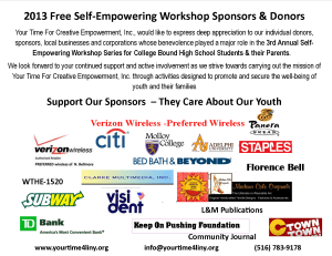 Thank You Sponsors and Donors (logos)